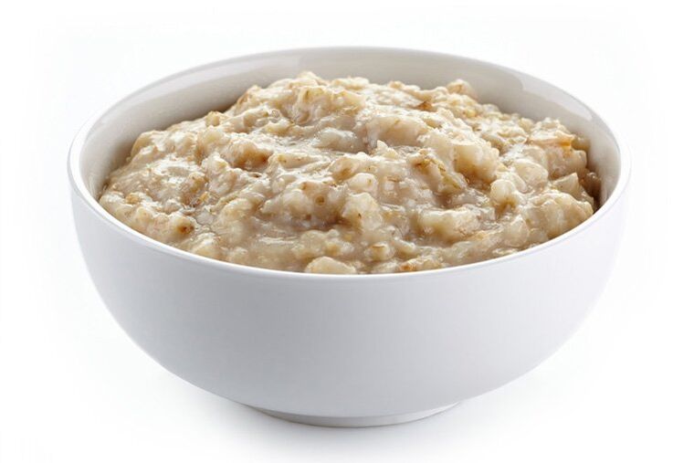 Haferflockenbrei zur Gewichtsreduktion pro Woche um 7 kg