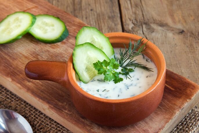 Gurken-Joghurt-Suppe abnehmen
